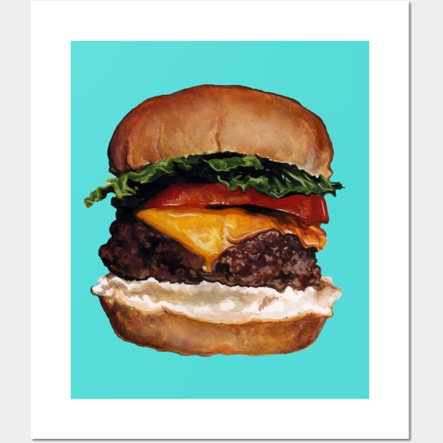 Cheeseburger Wall Art by KellyGilleran